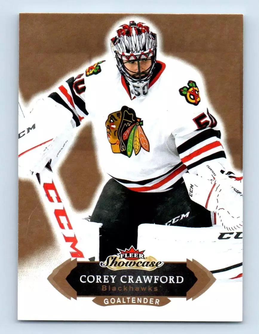 2016-17 Fleer Showcase #13 Corey Crawford