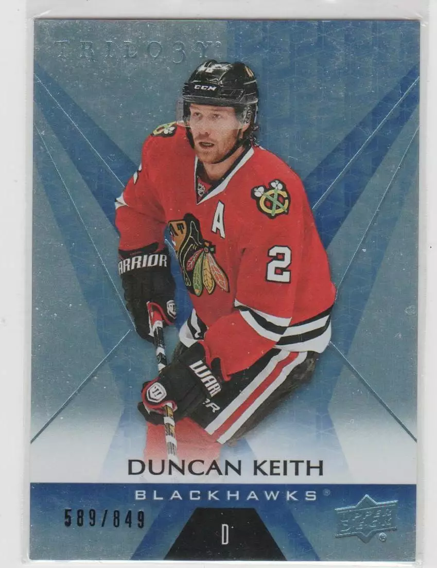 2016-17 Upper Deck Trilogy Rainbow Blue #27 Duncan Keith 589\849