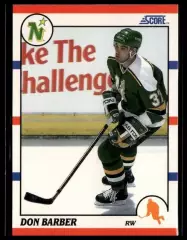 1990-91 Score #284 Don Barber RC