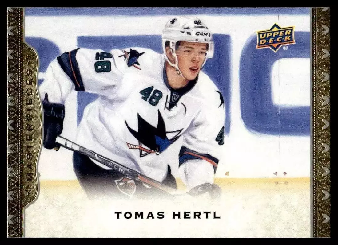 2014-15 UD Masterpieces #47 Tomas Hertl