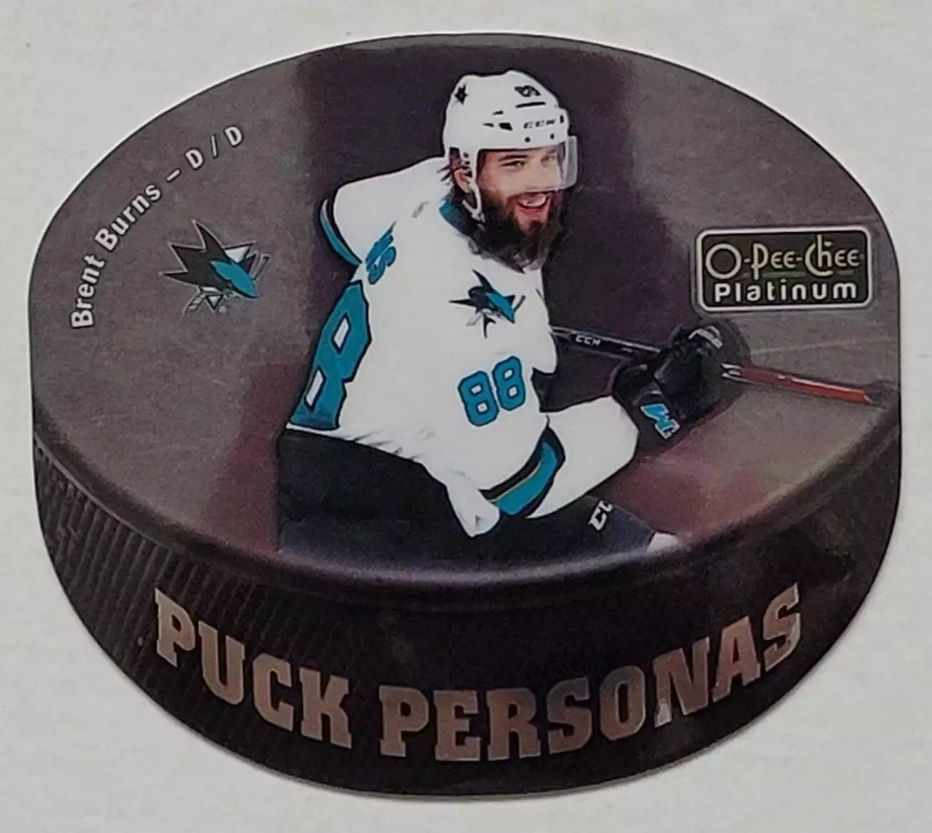 2016-17 O-Pee-Chee Platinum Puck Personas Die Cuts #PP8 Brent Burns