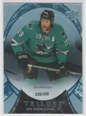 2015-16 Upper Deck Trilogy Rainbow Blue #70 Joe Thornton 328/358