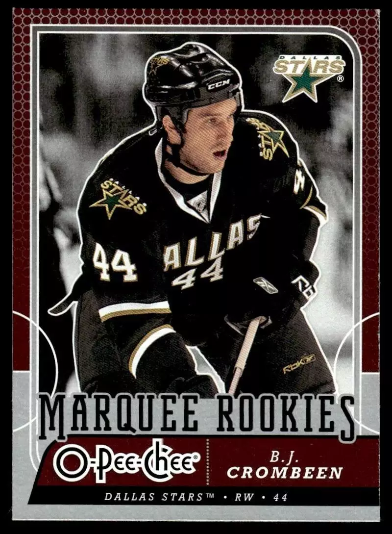 2008-09 O-Pee-Chee #540 B.J. Crombeen RC