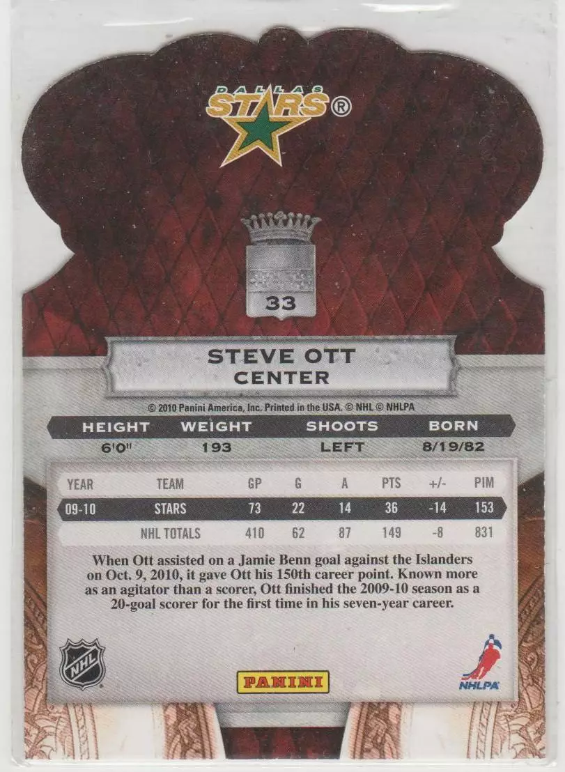 2010-11 Crown Royale #33 Steve Ott 1