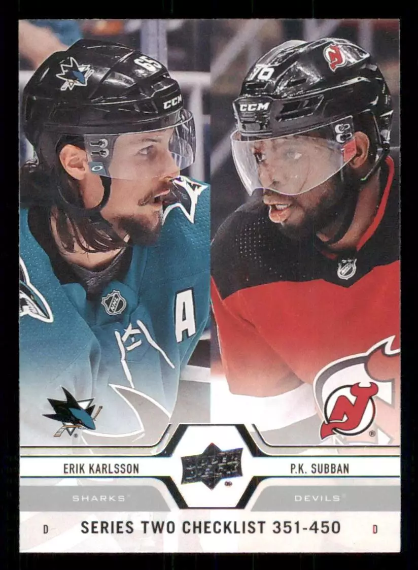 2019-20 Upper Deck #450 Erik Karlsson/P.K. Subban CL
