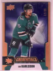 2019-20 Upper Deck Credentials Purple #20 Erik Karlsson 12\25
