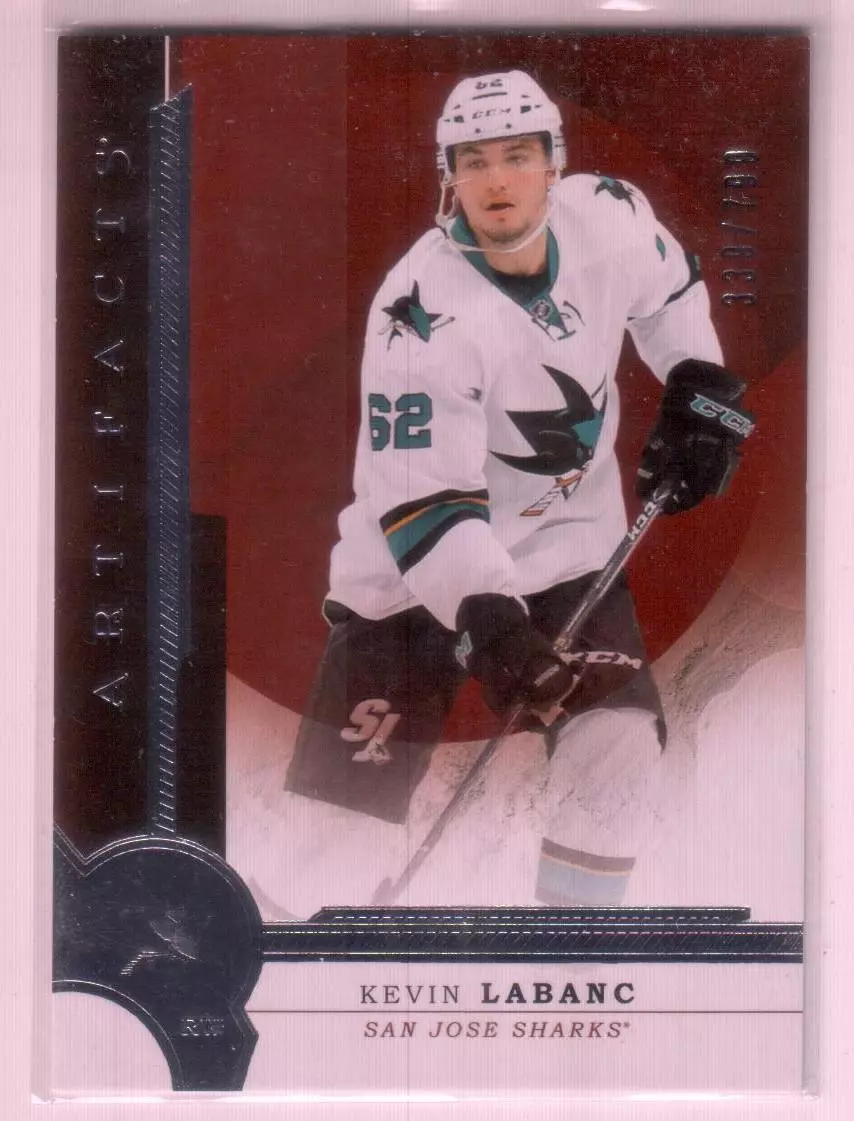 2016-17 Artifacts #204 Kevin Labanc RC 339\799