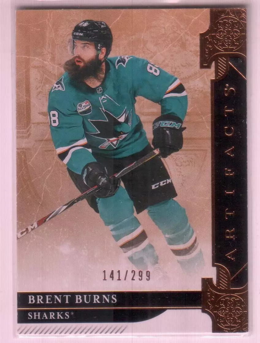 2019-20 Artifacts Copper #127 Brent Burns S 141\299