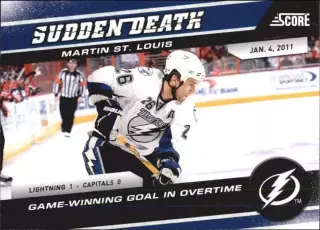 2011-12 Score Sudden Death #23 Martin St. Louis
