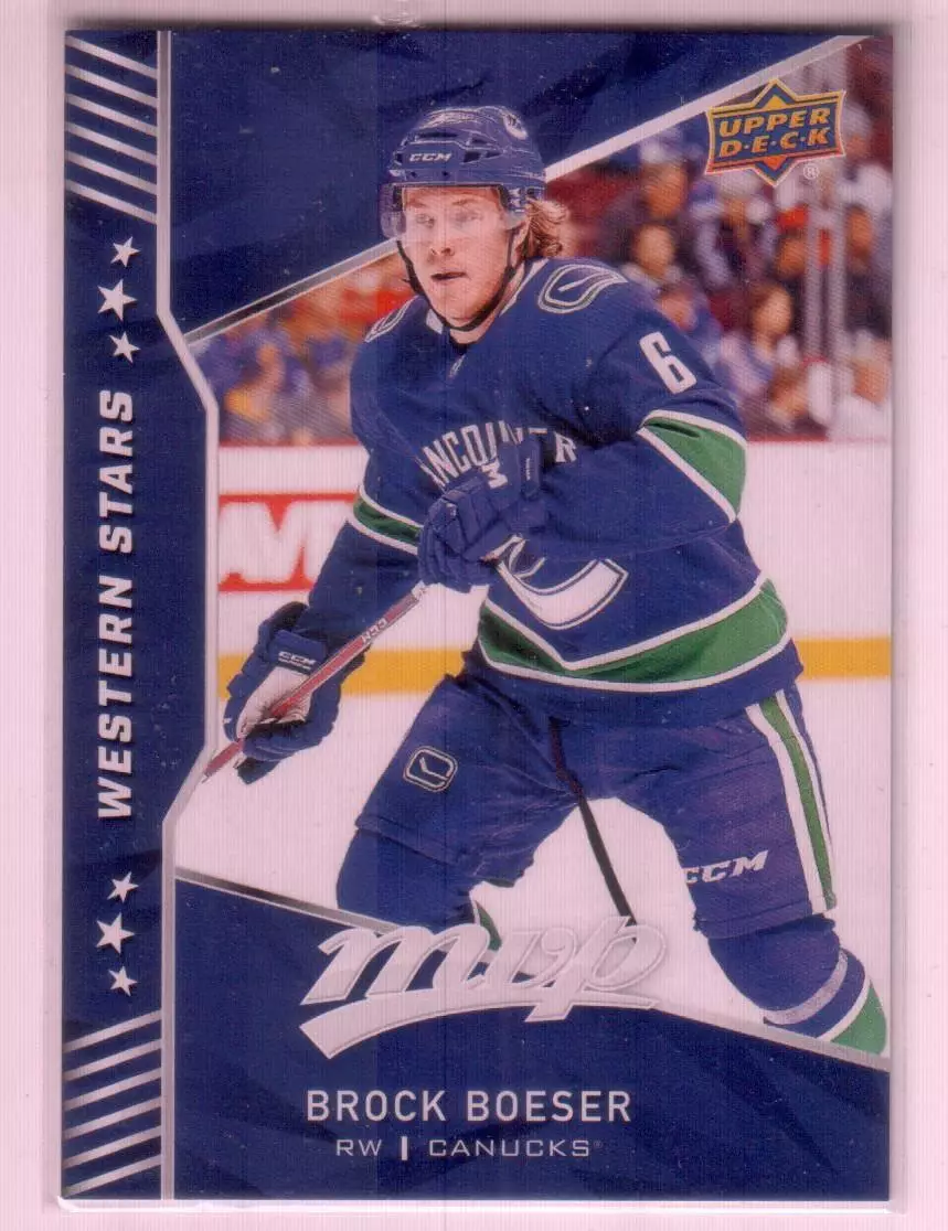 2018-19 Upper Deck MVP Factory Set Western Stars #WS4 Brock Boeser
