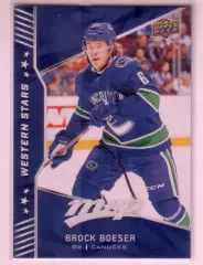 2018-19 Upper Deck MVP Factory Set Western Stars #WS4 Brock Boeser