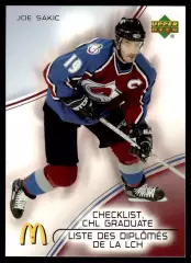 2005-06 McDonald's Upper Deck CHL Graduates #CG1 Joe Sakic