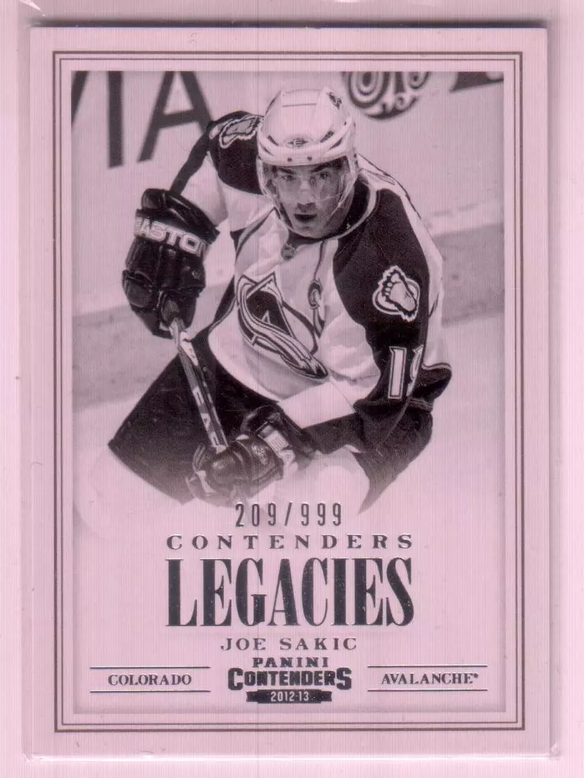 2012-13 Panini Contenders Legacies #17 Joe Sakic 209\999