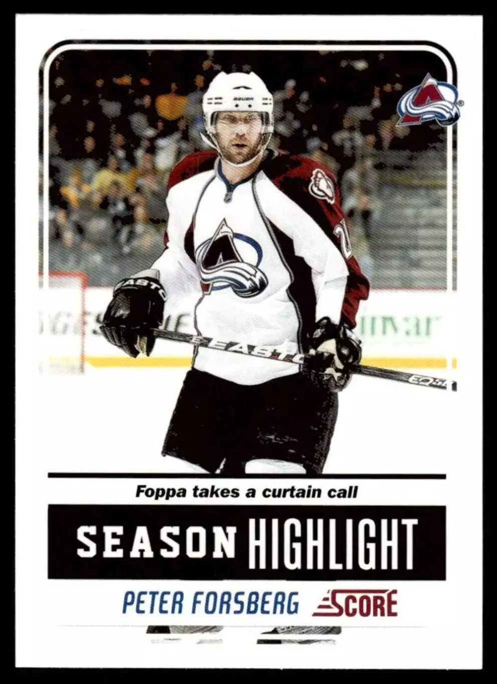 2011-12 Score #33 Peter Forsberg SH