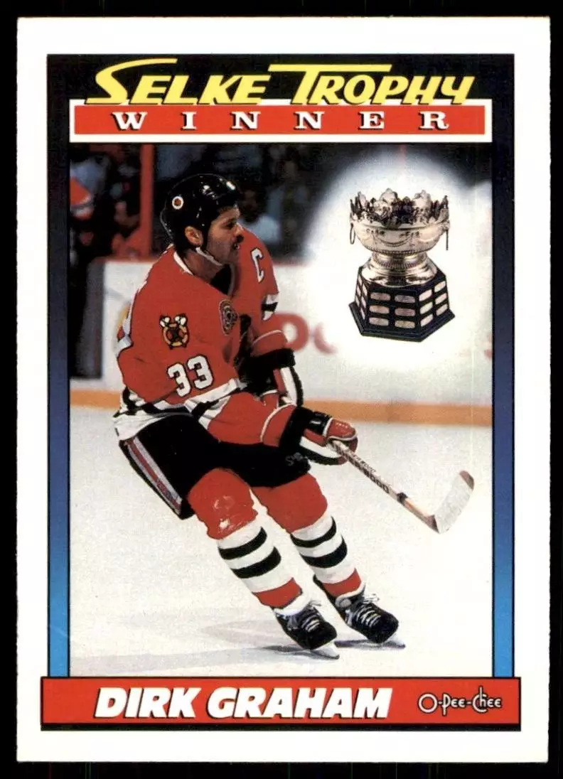 1991-92 O-Pee-Chee #521 Dirk Graham Selke