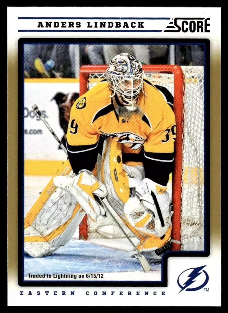 2012-13 Score Gold Rush #426 Anders Lindback