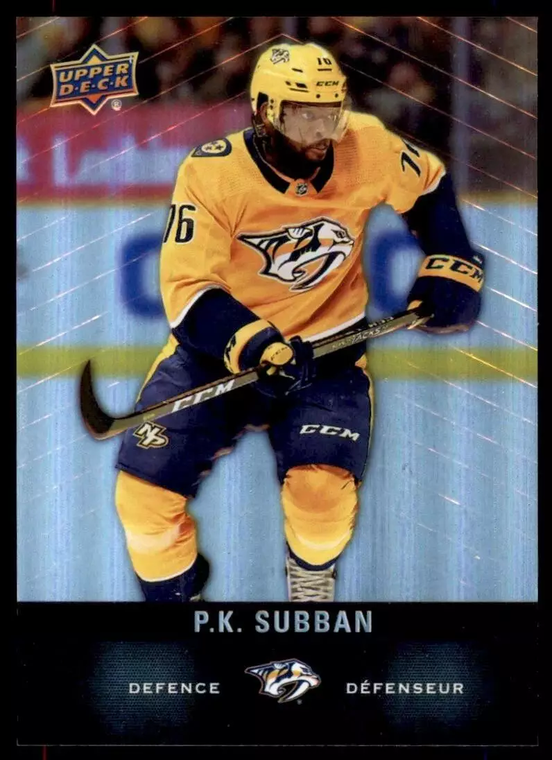 2019-20 Upper Deck Tim Hortons #76 P.K. Subban