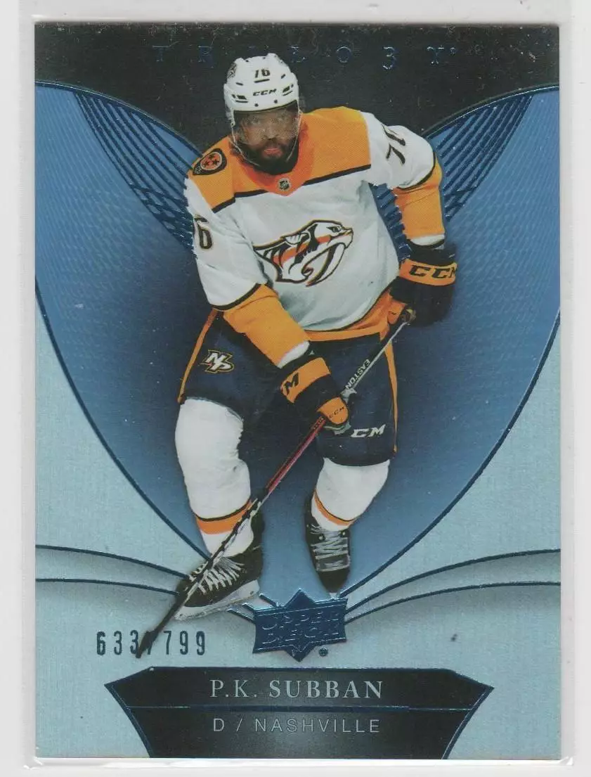 2018-19 Upper Deck Trilogy Blue #33 P.K. Subban 633\799