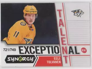 2018-19 Synergy Exceptional Talent #ET3 Eeli Tolvanen 741\749
