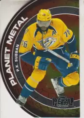 2016-17 Fleer Showcase Metal Universe Planet Metal #PM3 P.K. Subban