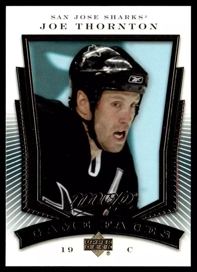2007-08 Upper Deck MVP Game Faces #GF6 Joe Thornton