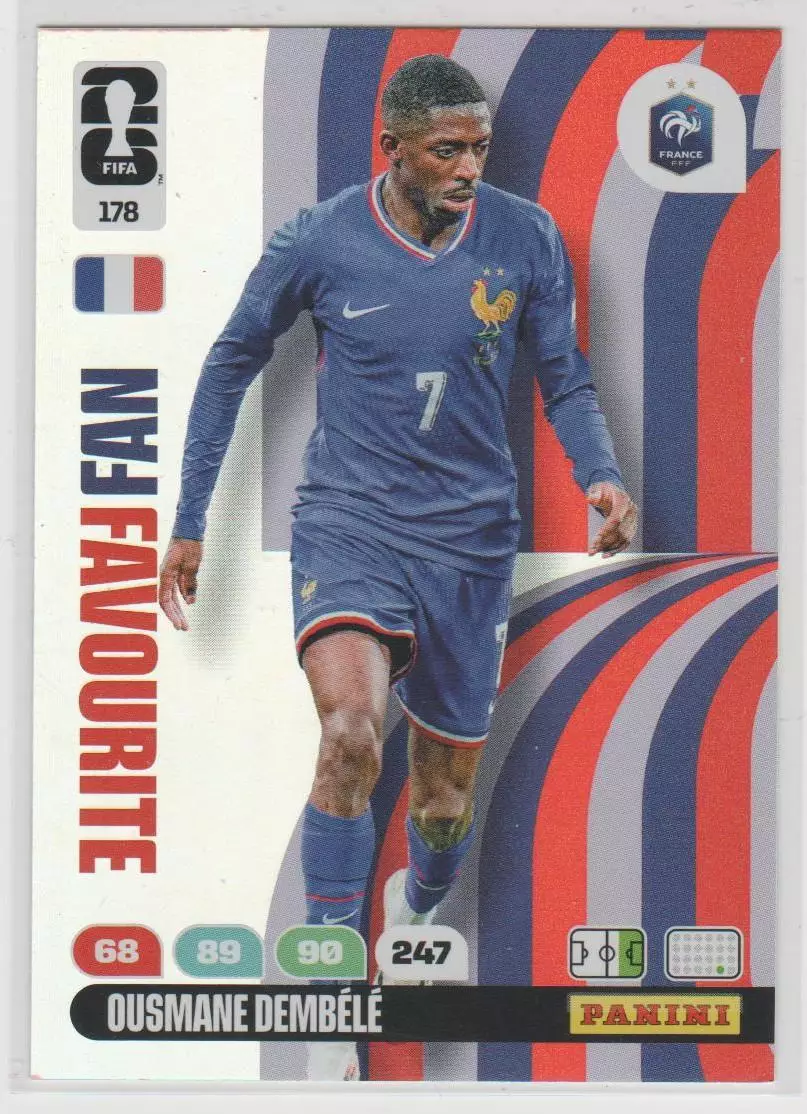 PANINI Чемпионат Мира 2026. Adrenalyn XL#178 Ousmane Dembele SPECIAL 1