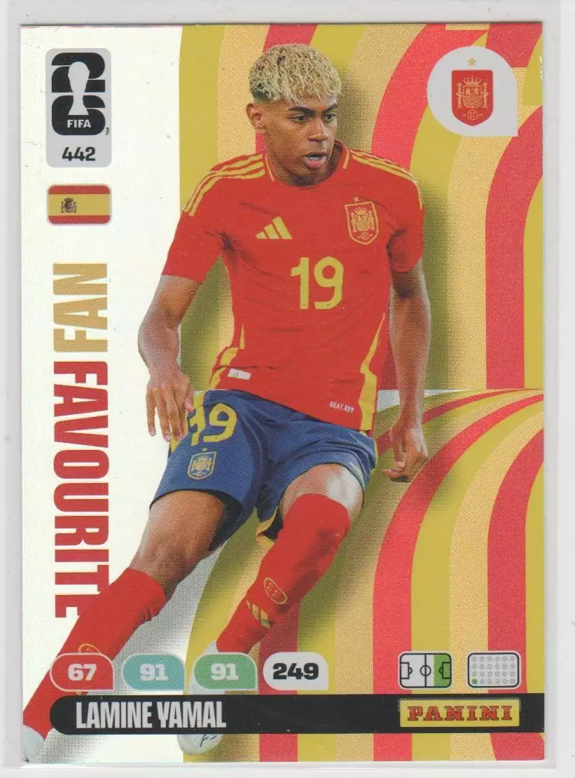 PANINI Чемпионат Мира 2026. Adrenalyn XL#442 Lamine Yamal SPECIAL 1