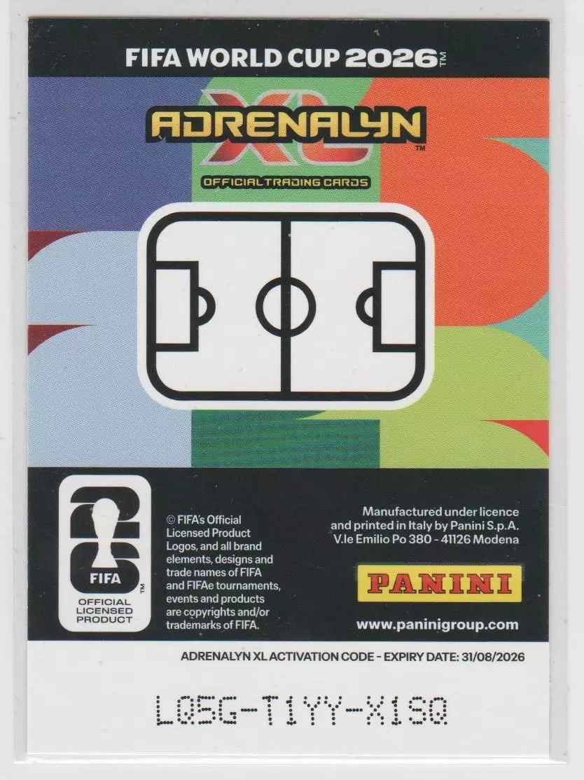 PANINI Чемпионат Мира 2026. Adrenalyn XL#624 Trophy ULTRA RARE / Official Emblem 1