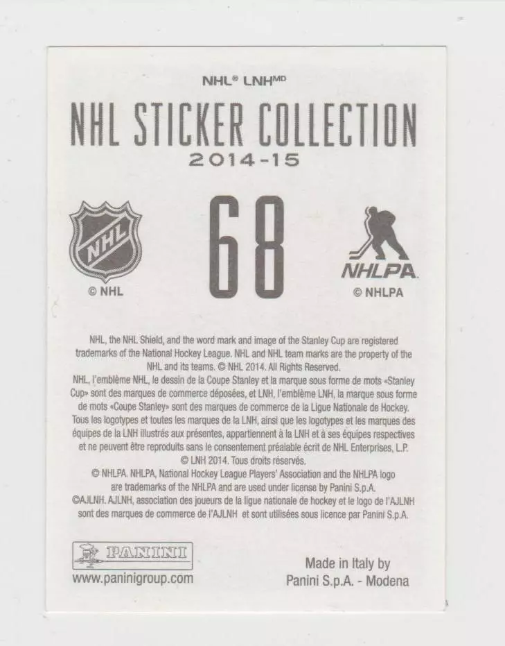PANINI NHL 2014-2015 #68 Niklas Kronwall 1