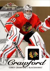 2013-14 Fleer Showcase #18 Corey Crawford