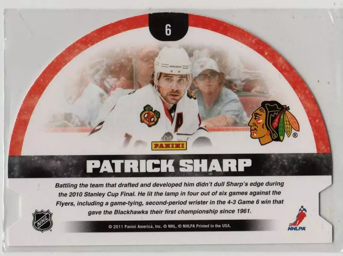 2011-12 Score Snow Globe Die Cuts #6 Patrick Sharp 1