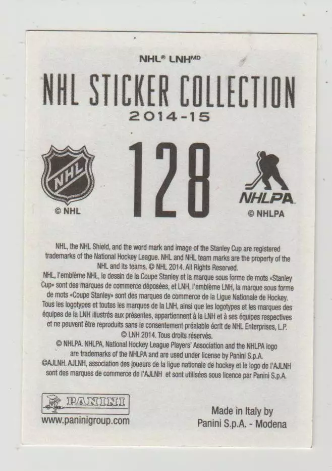 PANINI NHL 2014-2015 #128 Ryan Strome 1