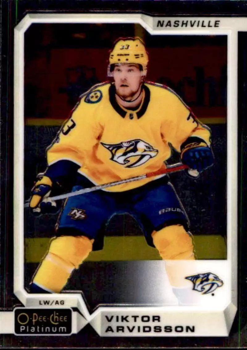 2018-19 O-Pee-Chee Platinum #75 Viktor Arvidsson