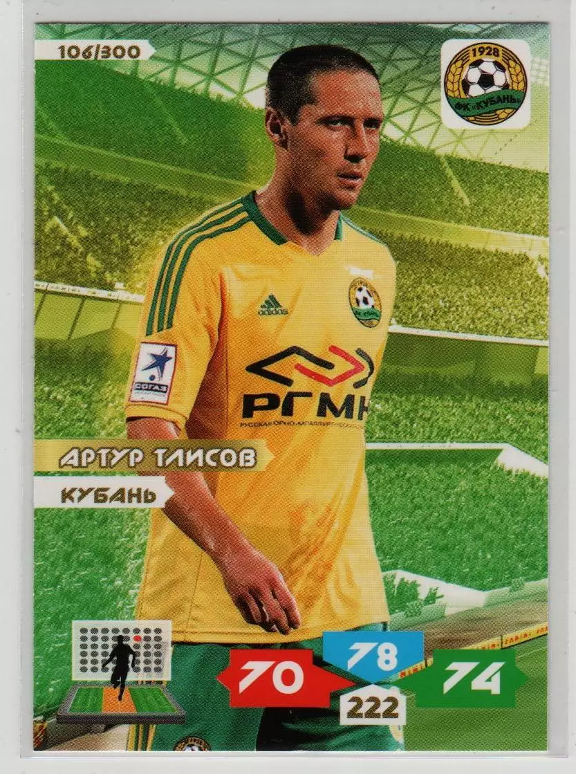 PANINI РФПЛ 2013-2014. Adrenalyn XL #106 Артур Тлисов