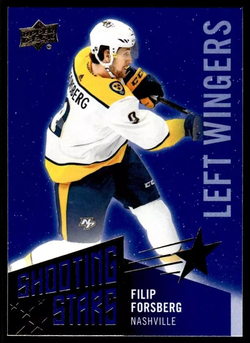 2018-19 Upper Deck Shooting Stars Left Wingers #SSL1 Filip Forsberg
