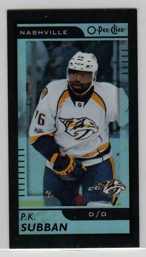 2017-18 O-Pee-Chee Mini Black #M75 P.K. Subban RARE