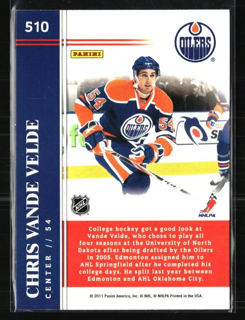 2011-12 Score #510 Chris Vande Velde HR RC 1