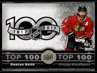 2017-18 Upper Deck Tim Hortons Top 100 #TOP6 Duncan Keith