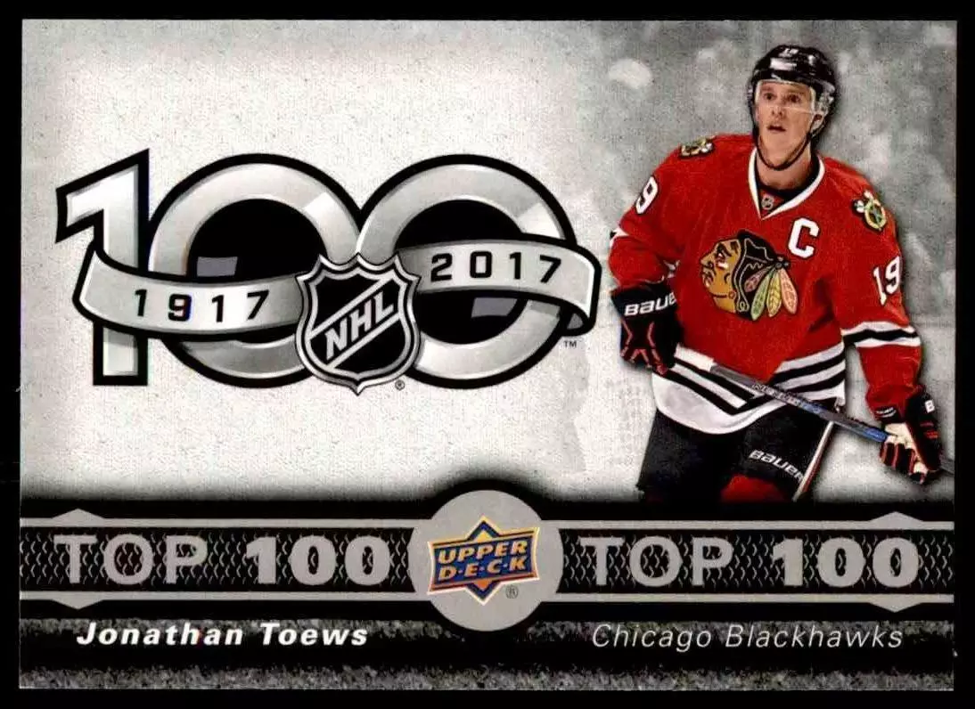 2017-18 Upper Deck Tim Hortons Top 100 #TOP2 Jonathan Toews