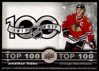 2017-18 Upper Deck Tim Hortons Top 100 #TOP2 Jonathan Toews