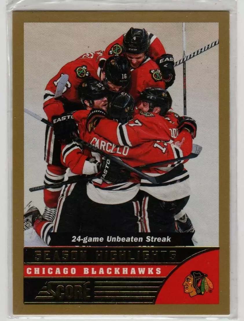 2013-14 Score Gold #582 Chicago Blackhawks SH