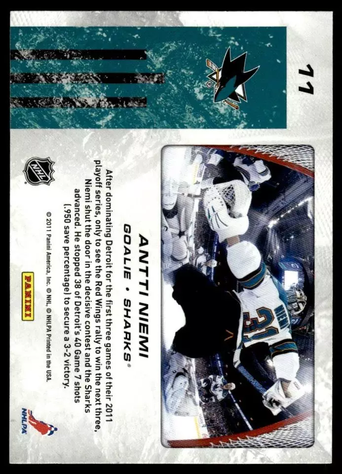 2011-12 Score Net Cam #11 Antti Niemi 1