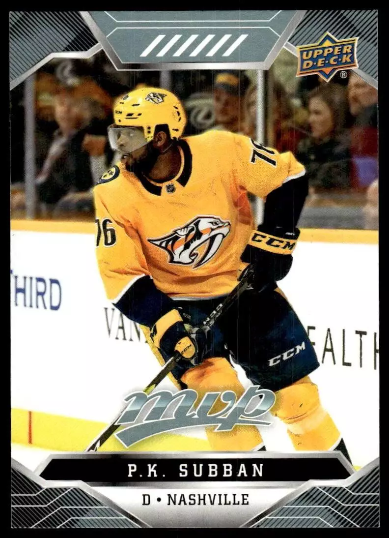 2019-20 Upper Deck MVP #165 P.K. Subban
