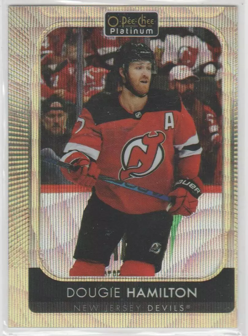 2021-22 O-Pee-Chee Platinum Neon Yellow Surge #177 Dougie Hamilton