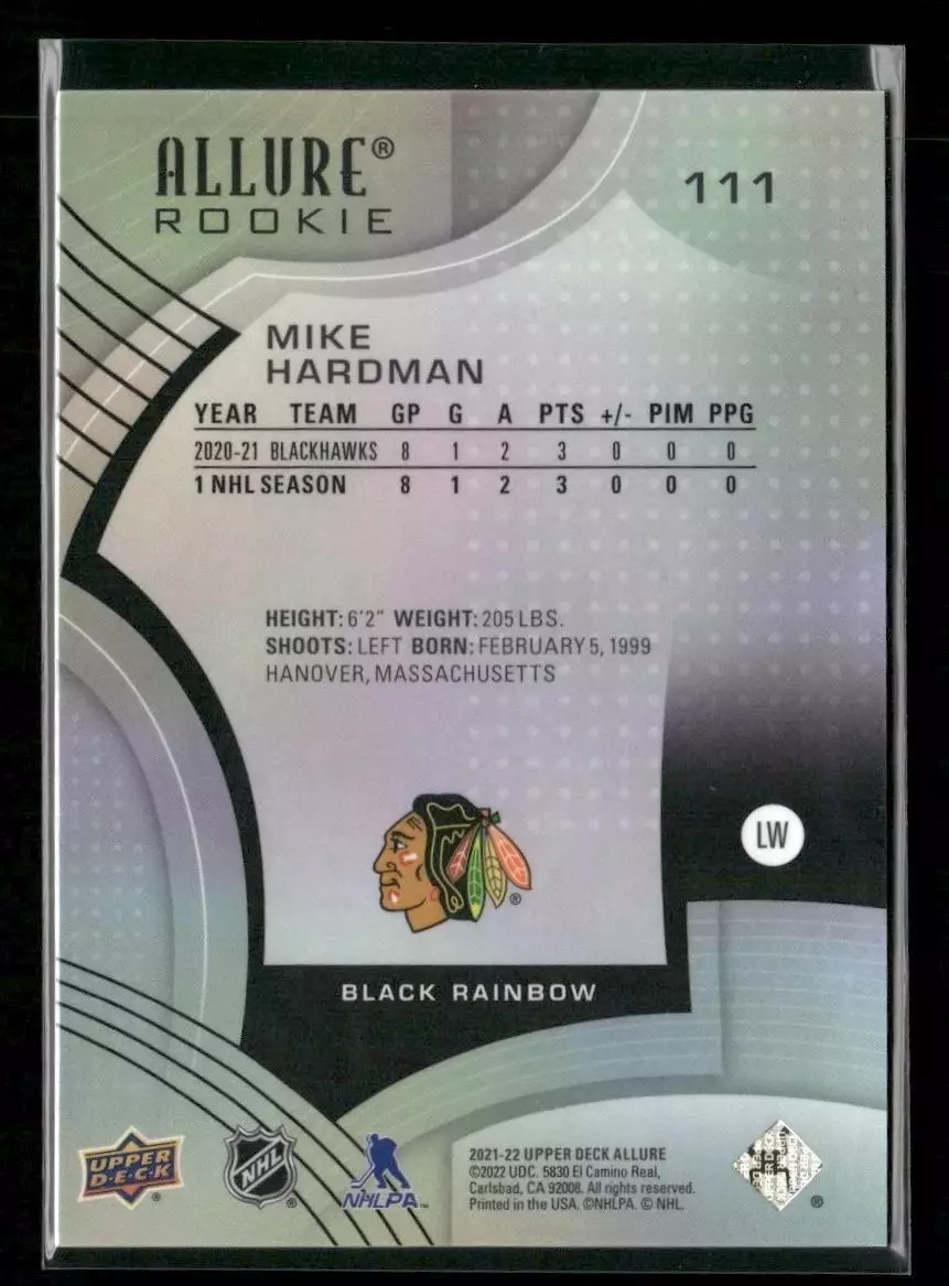 2021-22 Upper Deck Allure '05 Shield #111 Mike Hardman 1