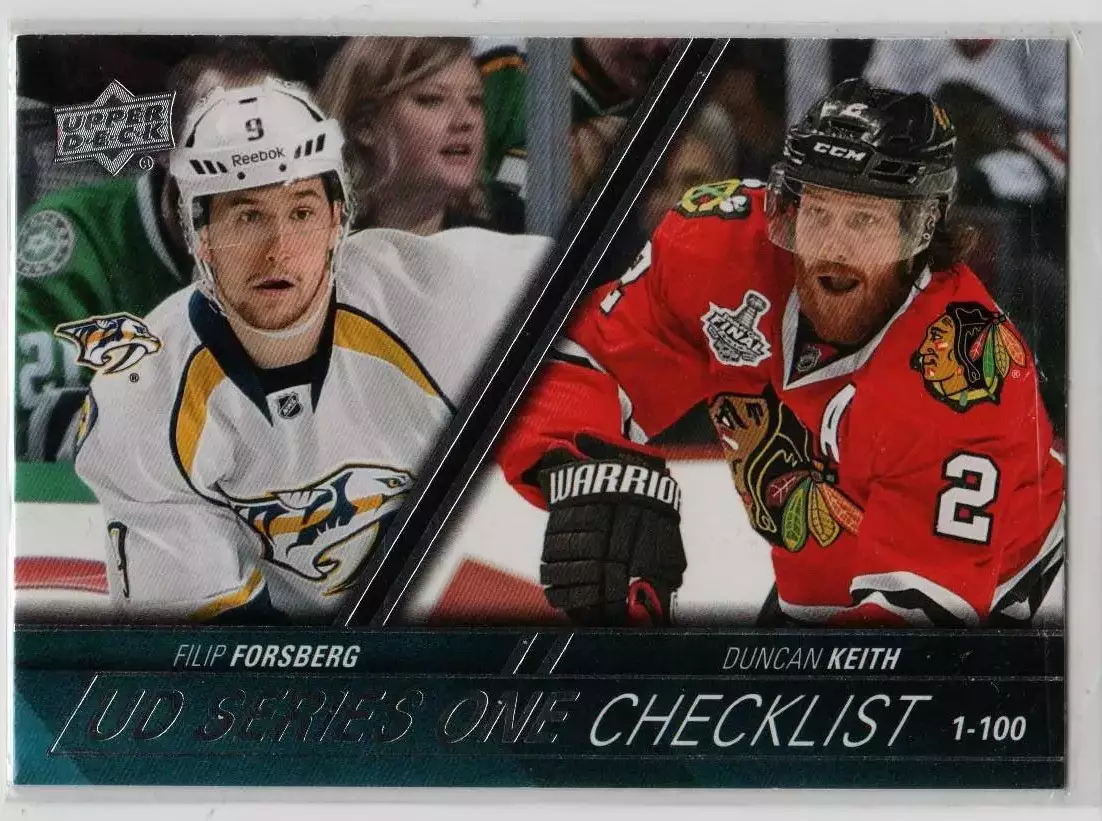 2015-16 Upper Deck #199 Filip Forsberg/Duncan Keith CL