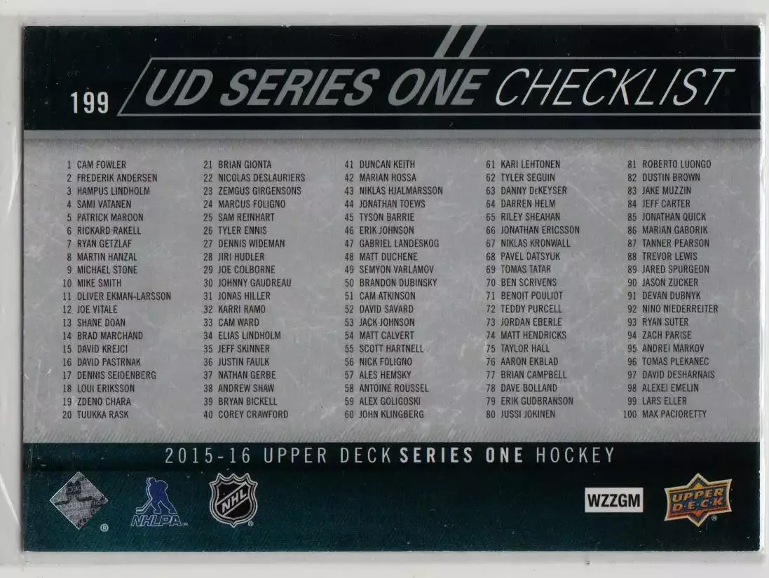 2015-16 Upper Deck #199 Filip Forsberg/Duncan Keith CL 1