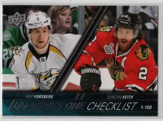 2015-16 Upper Deck #199 Filip Forsberg/Duncan Keith CL