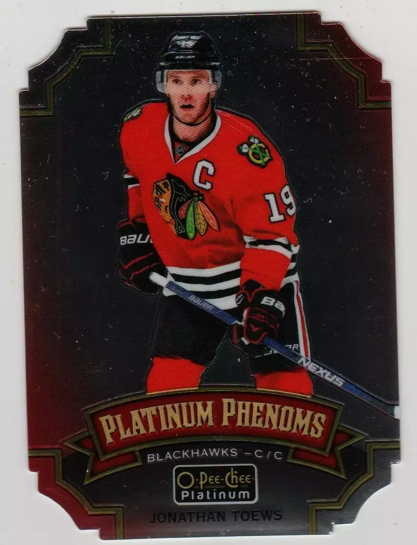 2016-17 O-Pee-Chee Platinum Platinum Phenoms Die Cuts #OPPJT Jonathan Toews