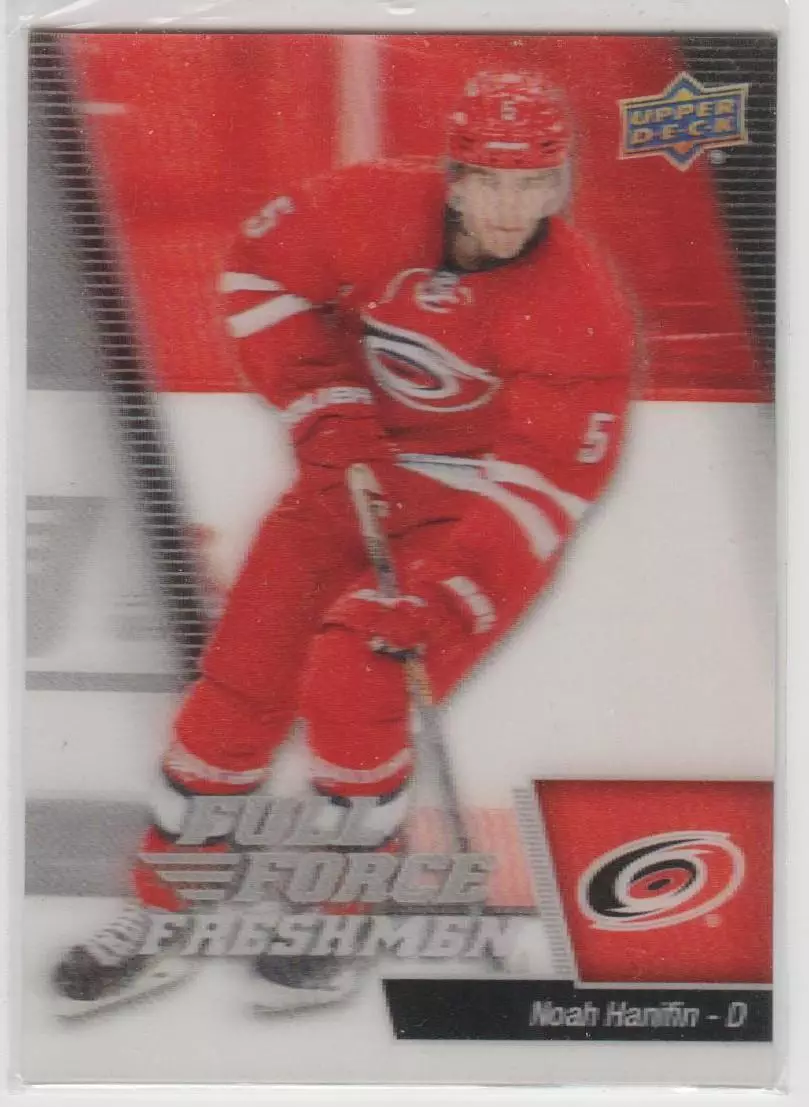 2015-16 Upper Deck Full Force 3D Freshman Noah Hanifin #114 Rookie RC